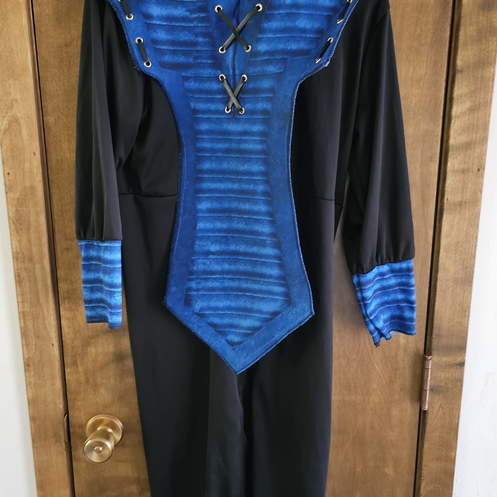 Elegant Black and Blue Women's Dress
